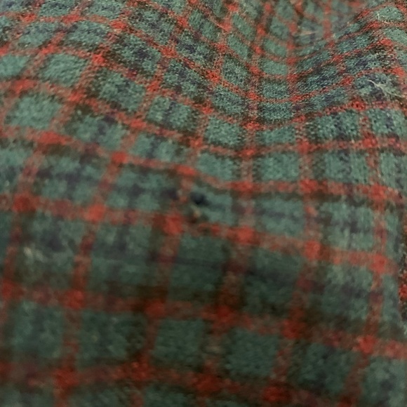 Pendleton Oxford Wool Long Sleeve Shirt - Green/Navy/Burgundy - L - Picture 3 of 3